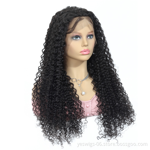 Yeswigs 30 Inch Full Lace Woman Wig Virgin Cuticle Aligned Human Hair Swiss Lace Front Wig With Baby Hair Raw Cambodian Hair